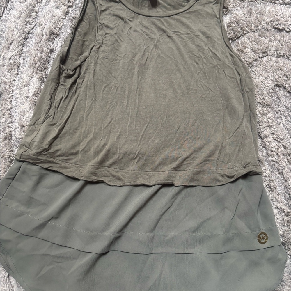 Michael Kors Olive Tank Top Size Medium EXCELLENT CONDITION